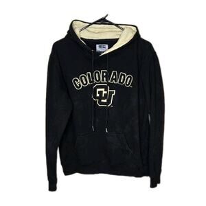 Mens Stadium Athletics Colorado Buffaloes Pullover Hoodie Black Size L Embroider